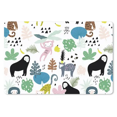 Produktbild von MuchoWow® Mauspad Mousepad Tiere - Pflanzen - Dschungel 27x18 cm - Mousepads - Maus Mat - Pad - Mausunterlage - Büroartikel - Desk Matten
