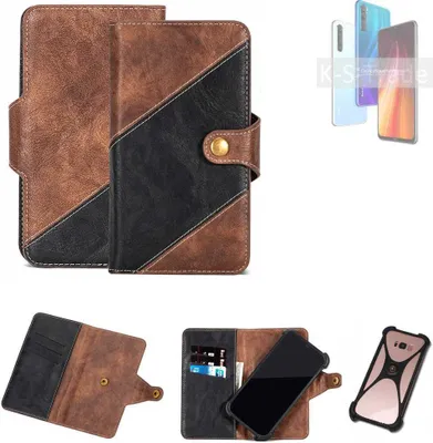 Produktbild von K-S-Trade Handyhülle Schutzhülle Bookstyle Case kompatibel mit Xiaomi Redmi Note 8 2021 Klapphülle Cover Hülle Schutztasche 1x
