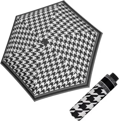 Obrázek produktu pro Doppler Fiber Havanna Black&White - dámský skládací deštník, bílá