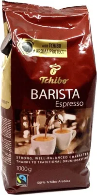 Obrázok produktu pre Tchibo *Coffee beans Barista Espresso 1000g, 1 kg, Americano, Caffe crema, Caffe latte, Cappuccino, Laté s kardamonom, Káva, Espresso, Latte..., Tmavo pražená