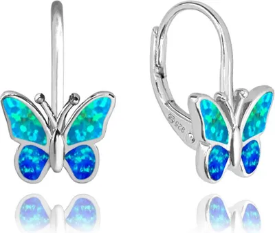 Obrázok produktu pre Trblietavé strieborné náušnice BUTTERFLIES Minet JMAD0040AE00