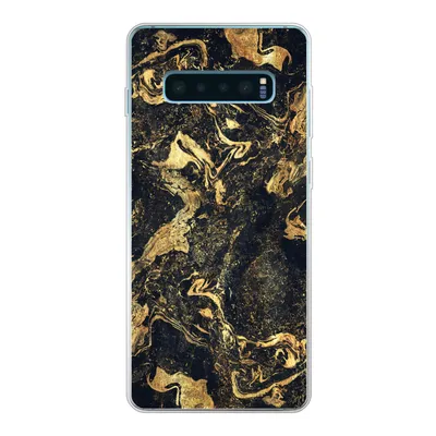 Produktbild von MuchoWow® Handyhülle Schutzhülle Hülle für Samsung Galaxy S10 Lite Marmor - Luxus - Gold Silikon Softcase Handy Hülle - Schutz