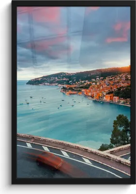 Produktbild von MuchoWow® MuchoWow® Gerahmtes Poster Stadt - Küste - Wasser 40x60 cm - Poster mit zchwarzem Bilderrahmen - Papierdruck - Wandbilder