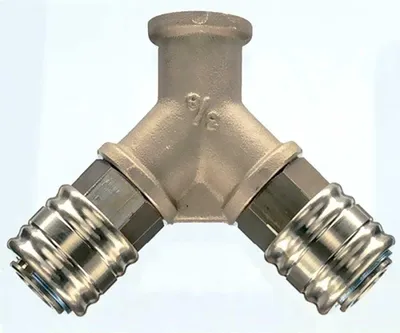 Produktbild von ewo Y-Verteiler DN 7,2 Anschluss G 3/8 innen Messing 10mm - 128004