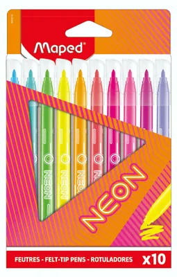 Produktbild von Maped Fasermaler NEON 10er Kartonetui