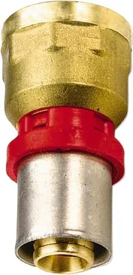 Zdjęcie produktu dla Przejście zaprasowywane Pipetec z aluminiowej rury kompozytowej 26 x 3 mm na gwint wewnętrzny 1": 26 x 3 mm - 1 cal Rozmiar: 26 x 3 mm - 1 cal