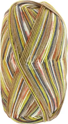 Immagine prodotto di Lana Grossa - Meilenweit 100g Merino Extrafine Rosanna 3334 ruggine cachi grezzo bianco grigio scuro beige verde giallo