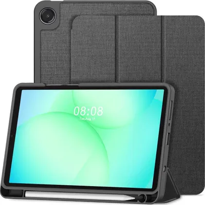 Produktbild von Schutzhülle für Galaxy Tab A11 / Tab A9, Tech-Protect SC Pen Canvas, Schwarz-Grau