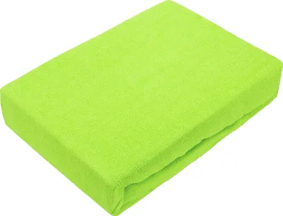 Produktbild von Frottee Spannbettlaken Premium 60x120 - 70x140 cm apfel grün Kinder Baby Bett