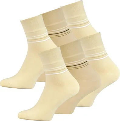 Produktbild von Cotton Prime® Kurzschaft Socken 6 Paar 43-46 beige