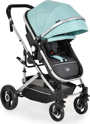 Produktbild von Moni Kinderwagen Ciara Tragetasche Sportsitz Wickeltasche faltbar Sitz umkehrbar blau schwarz
