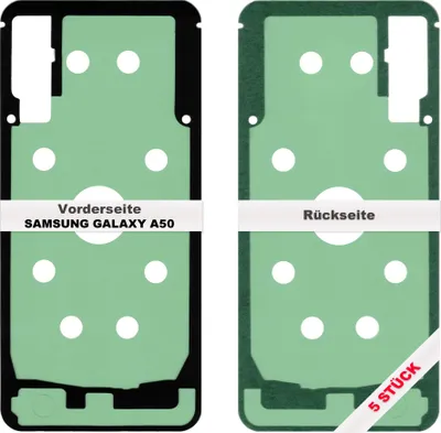 Produktbild von 5x Samsung Galaxy A50 A505F Akkudeckel Klebefolie Kleber Backcover Rahmen Dichtung Glue