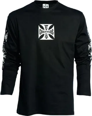 Zdjęcie produktu dla WCC West Coast Choppers Longsleeve Original Cross Black-XXXL