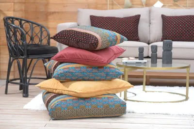 Produktbild von H.O.C.K. Dubai Kissen 60x40cm multicolor rot