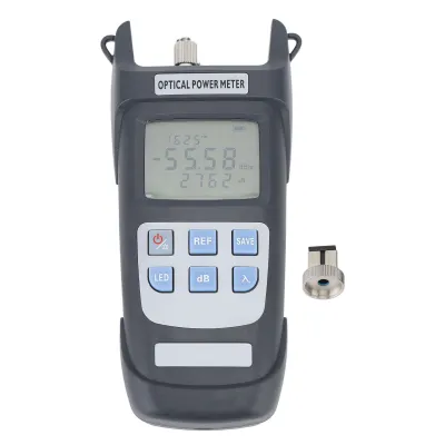 Productafbeelding van Optisch meetapparaat, dempingsmeter voor glasvezelkabels met LED-lamp –70–10 dBm, 10 golflengten