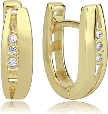 Image de Balia Créoles or 333 blanc, or Bijoux femme BGO0006GW