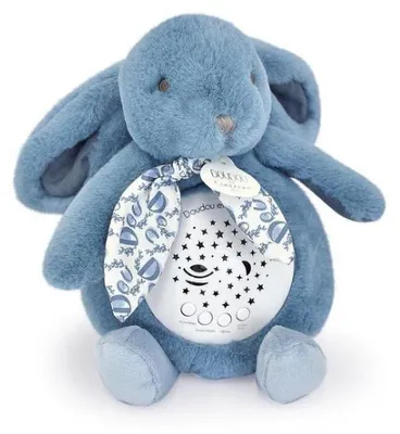 Image de Doudou et Compagnie Veilleuse musicale lapin doudou - Bleu - DOUDOU ET COMPAGNIE
