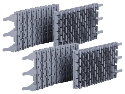 Produktbild von vhbw 4x Bürste Ersatz für Zodiac R0635904 für Poolroboter, Poolsauger - Aus Gummi, 23,9 x 12,8 x 4 cm