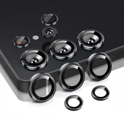Produktbild von Kamera Linsenschutz Glas Set für Samsung Galaxy S25 Ultra Schutzglas Camera Linse Schutz Panzerfolie 9H Schwarz