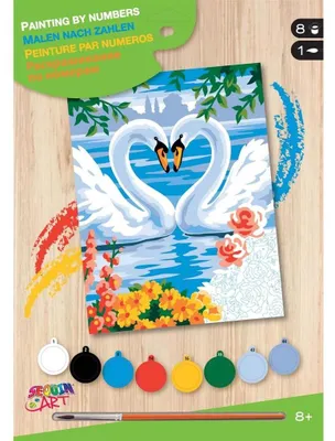 Zdjęcie produktu dla Sequin Art Schilderen op Nummer Zwanen