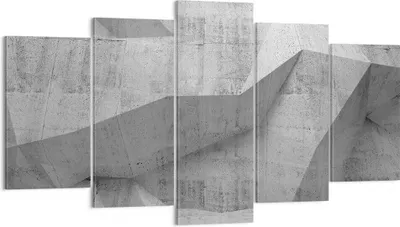 Produktbild von Bild auf Leinwand - Leinwandbild - 5 Teile - Beton Wand Grau - 160x85cm - Wand Bild - Wanddeko - Wandbilder - Leinwanddruck - Bilder - Wanddekoration - Leinwand bilder - Wandbild - EA160x85-4183