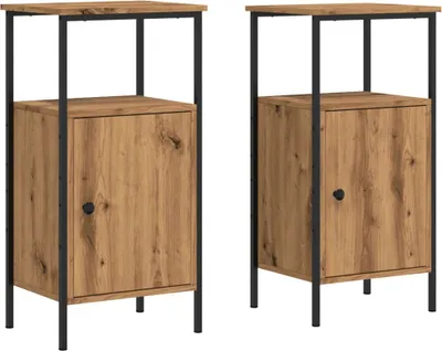 Obrázok produktu pre vidaXL Nočné stolíky 2 ks. Artisan dub 41x31x80 cm Materiál na báze dreva