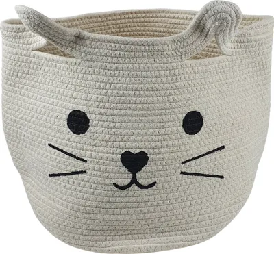 Produktbild von Sesua Aufbewahrungskorb Katze Baumwolle 40x35 cm