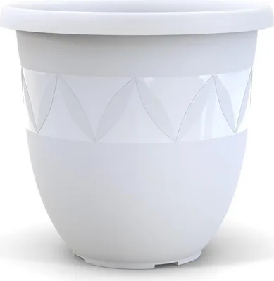 Produktbild von Plastard Blumentopf Capri Ø 35x30 cm Weiß - Pflanzkübel Übertopf Pflanztopf
