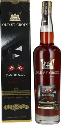 Produktbild von Old St. Croix A.H. Riise Royal DANISH NAVY The Frigate JYLLAND Superior Spirit Drink 45% Vol. 0,7l in Geschenkbox