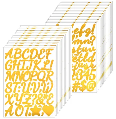 Produktbild von Set mit 1590 goldenen Glitzer-Aufklebern