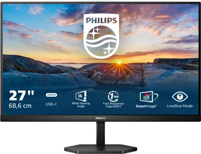 Obrázek produktu pro Philips 3000 series 27E1N3300A/00, 68,6 cm (27"), 1920 x 1080 px, Full HD, LED, 4 ms, Černá