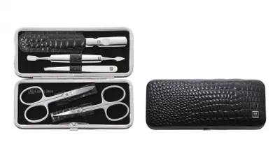 Produktbild von Zwilling Maniküre Pediküre Set 5tlg. mit Nagelschere, Leder