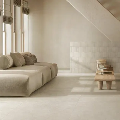 Produktbild von CASA39 Fliesen Steinoptik Weiss 100x100 cm Marazzi Room