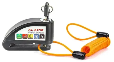 Obrázok produktu pre TXR Zámok na motorku s alarmom 110db čierny