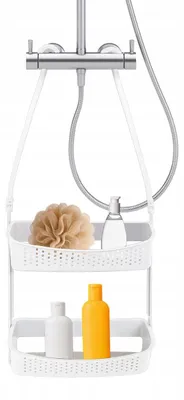 Produktbild von SEPIO Duschablage Weiß , Badezimmer Organizer , Duschablage zum Hängen, Duschregal Organizer, Shower Shelf 69x30x9,5 cm