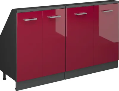 Produktbild von Dachschrägenschrank-Set Vicco Rion Rot Hochglanz 2er Set, Model 55993