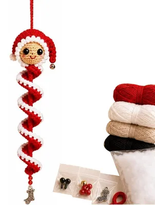 Immagine prodotto di Kit per realizzare decorazioni natalizie: pupazzo di neve a spirale in 3D, ideale per principianti, per creare decorazioni natalizie fai-da-te