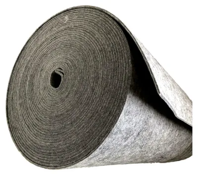 Produktbild von Filzmatte aus 100% Polyester, Meterware, Breite 160 cm, Farbe grau (6 mm), 825 g/m²