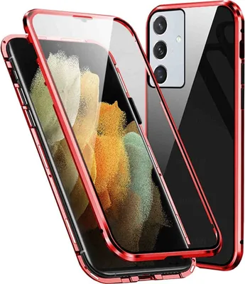 Produktbild von Für Samsung Galaxy A35 Handy Tasche 360 Magnet Glas Bumper Metall Hülle Etuis Case Cover