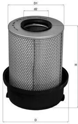 Produktbild von Luftfilter MAHLE LX 739 passend für MERCEDES-BENZ ACTROS Filtereinsatz
