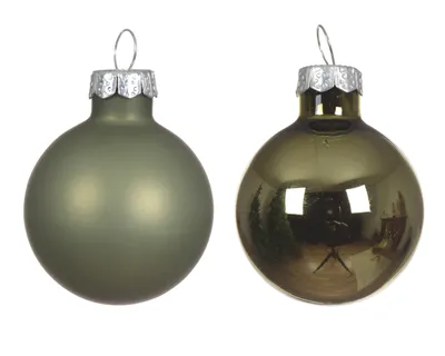 Produktbild von Weihnachtskugeln Glas 3,5cm 16 Stück - Rosmarin