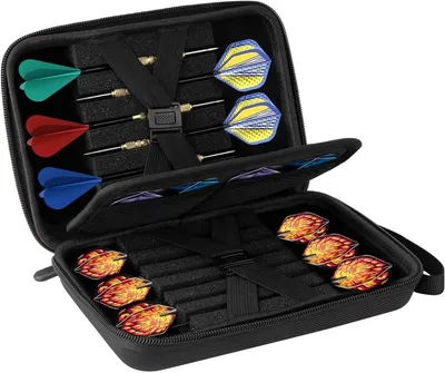 Productafbeelding van Dart Tas - Dart Koffer - Dart Opbergen - Bescherming Systeem - Voor 12 Darts - Zwart