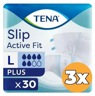 Productafbeelding van 3x Tena Slip Active Fit Plus Large (30 stuks)
