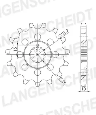 Produktbild von Ritzel Supersprox 630 - 15Z CST-521:15|feinverzahnt 21,6/25,0
