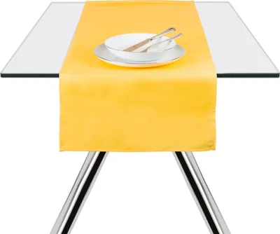 Image de Excelsa Chemin de table Panama Color Coton 140x45 cm Jaune