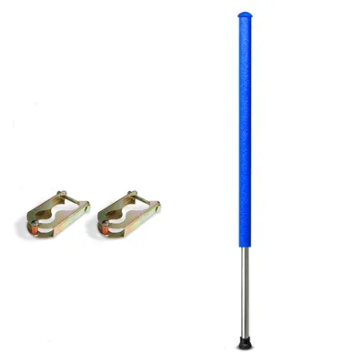Produktbild von Trampolinstange 233 cm inkl. Schaumstoffrohr –  1er Set Ersatzstange für Sicherheitsnetz, feuerverzinkt, Ø 28 mm – für Rundtrampoline