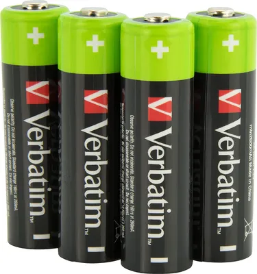 Produktbild von Verbatim RECHARGEABLE BATTERY AA 4 PACK / HR6