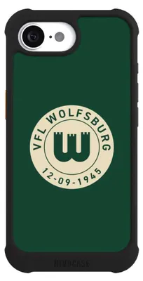 Produktbild von NIVOCASE Hülle für Apple iPhone 17e  Stoßfeste Handyhülle NIVOmax Case Schwarz Offizielles Lizenzprodukt VfL Wolfsburg 80 Jahre