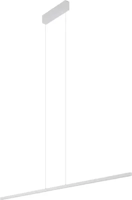 Produktbild von LED Hängeleuchte Aluminium Metall H: max. 160 cm Weiß länglich neutralweißes Licht 4000 K 2100 lm Modern