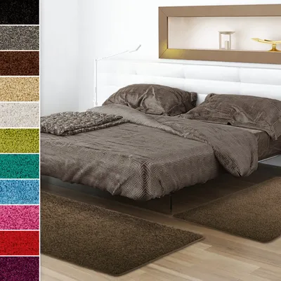 Produktbild von Bettumrandung Sphinx Braun 1 Läufer 67x240 cm + 2 Brücken je 67x140 cm